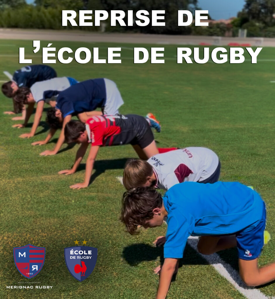 Reprise des entraînements de l’École de Rugby